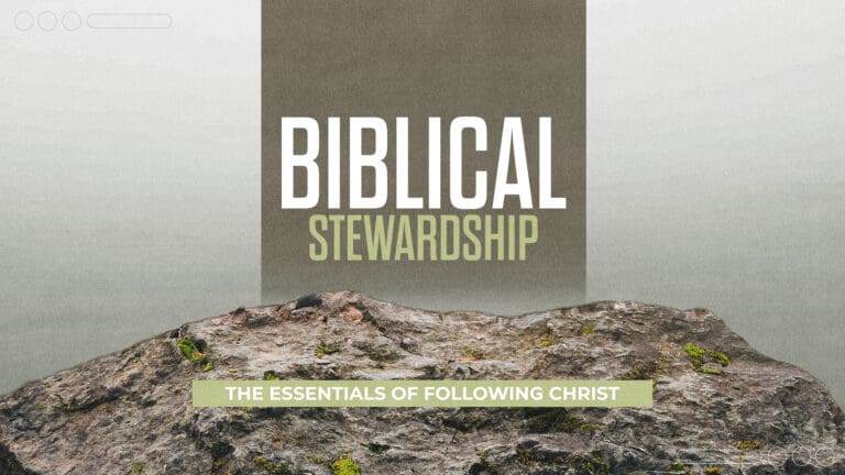 Biblical Stewardship #1